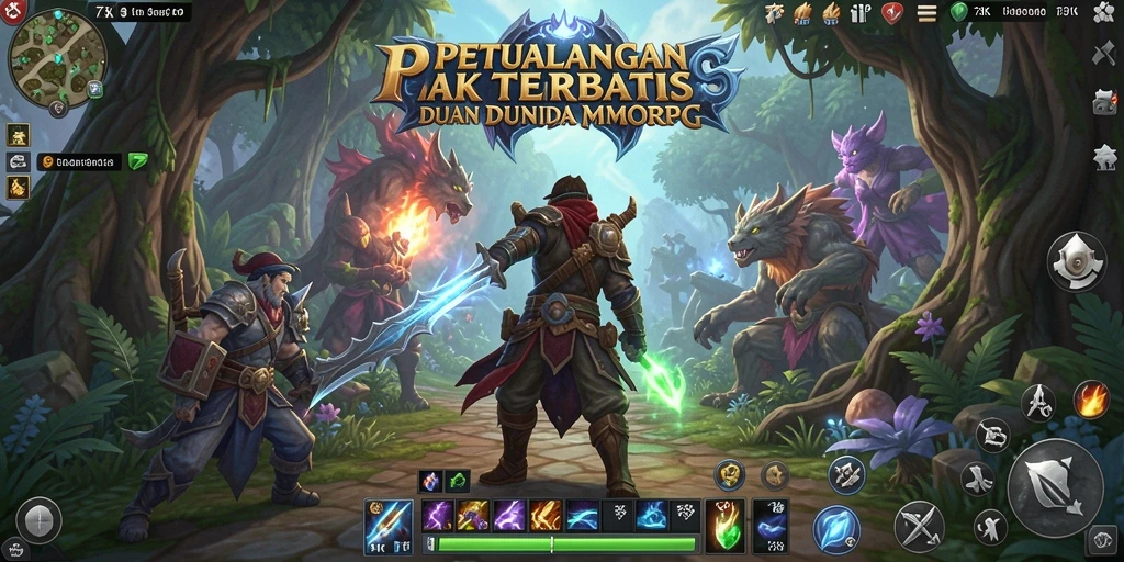 Tangkapan layar 73K menunjukkan aksi pertarungan yang mendebarkan dalam game MMORPG.