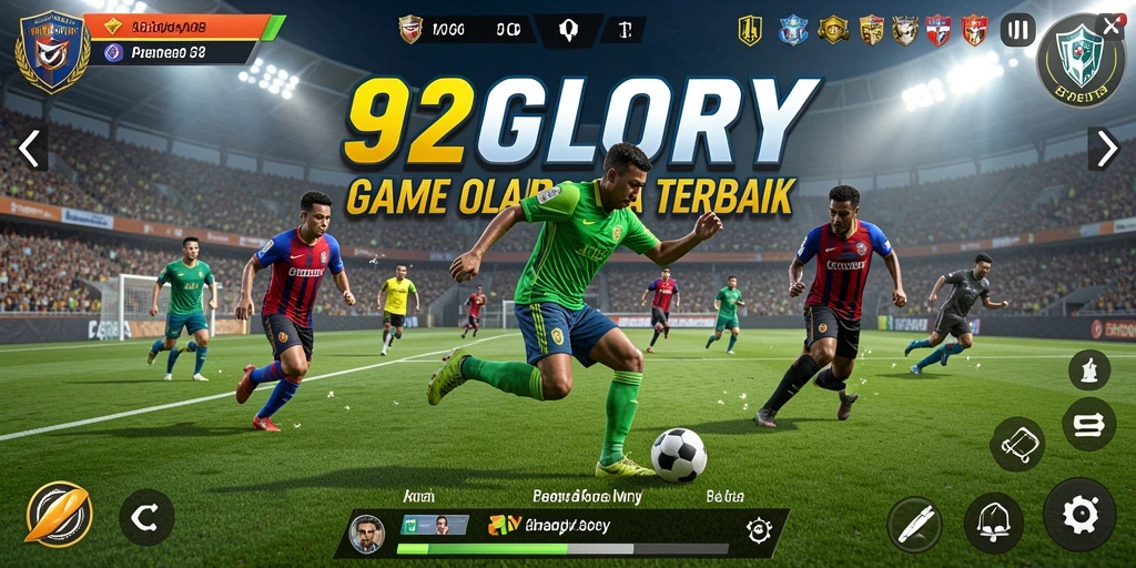 Tampilan gameplay seru dan dinamis dari 92GLORY.