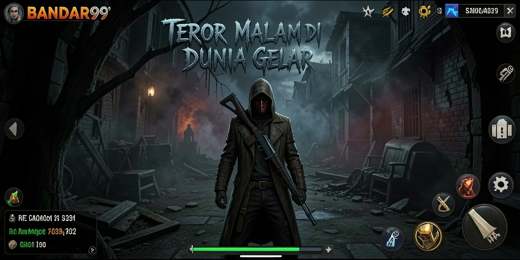 Tampilan gameplay BANDAR99 yang menyeramkan dan mencekam.