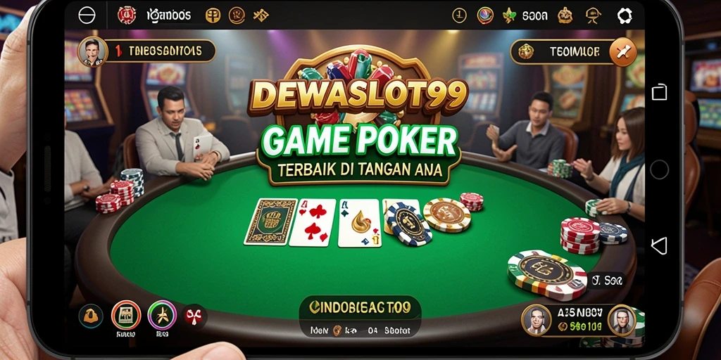 Tampilan gameplay Poker yang seru di DEWASLOT99.