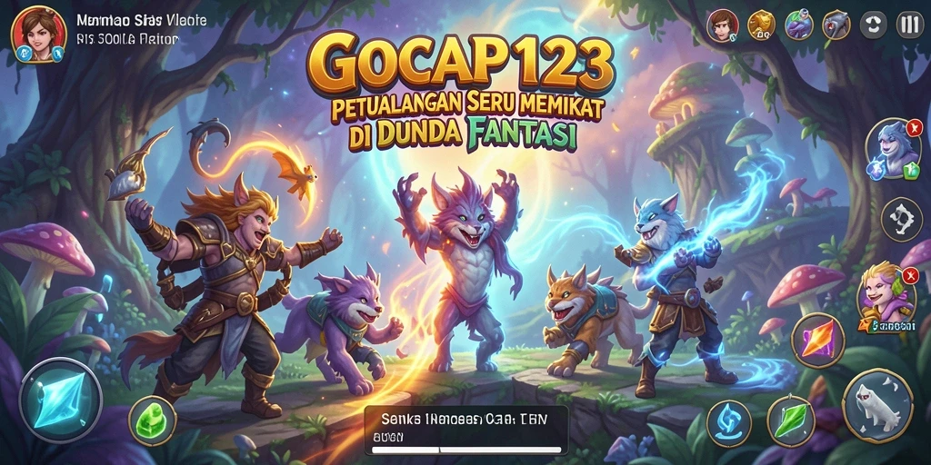 Tangkapan layar menunjukkan aksi seru dari gameplay GOCAP123.