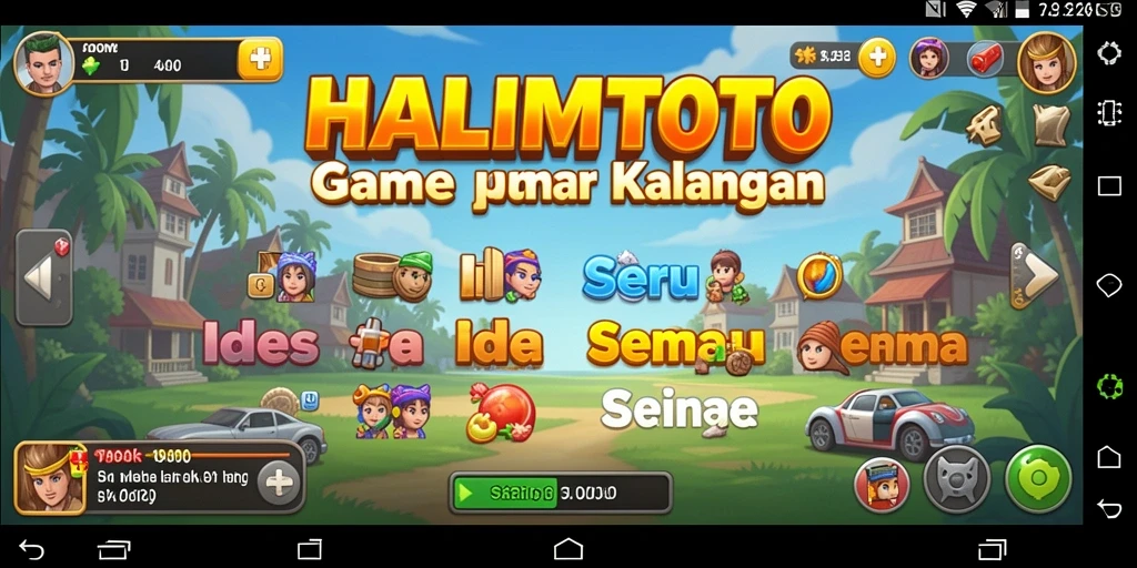 Tampilan gameplay HALIMTOTO yang menarik dan interaktif.
