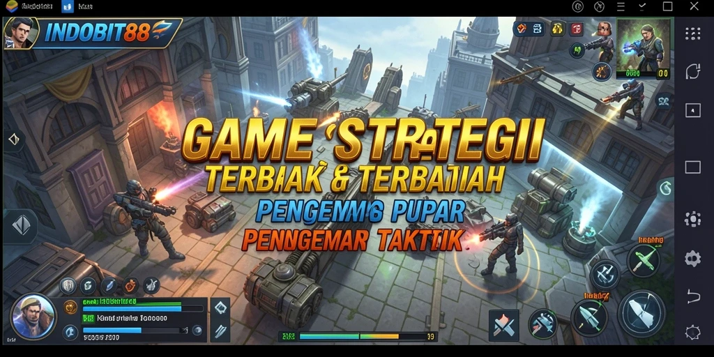 Tangkapan layar INDOBIT88 menampilkan aksi strategis yang mendebarkan.