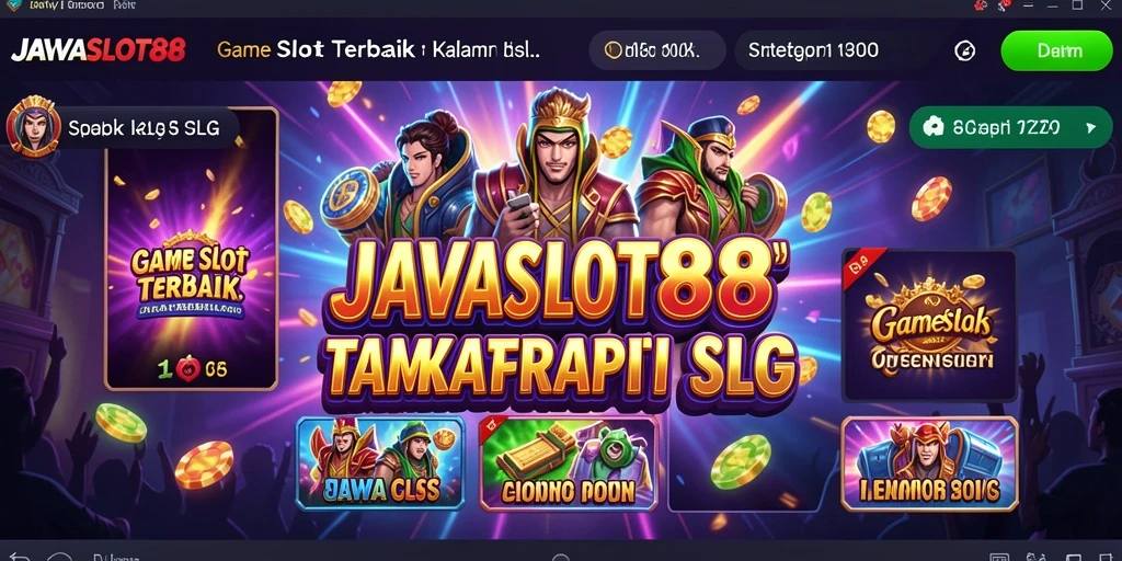 Tampilan menarik dari gameplay <strong>JAVASLOT88</strong> saat berputar slot.