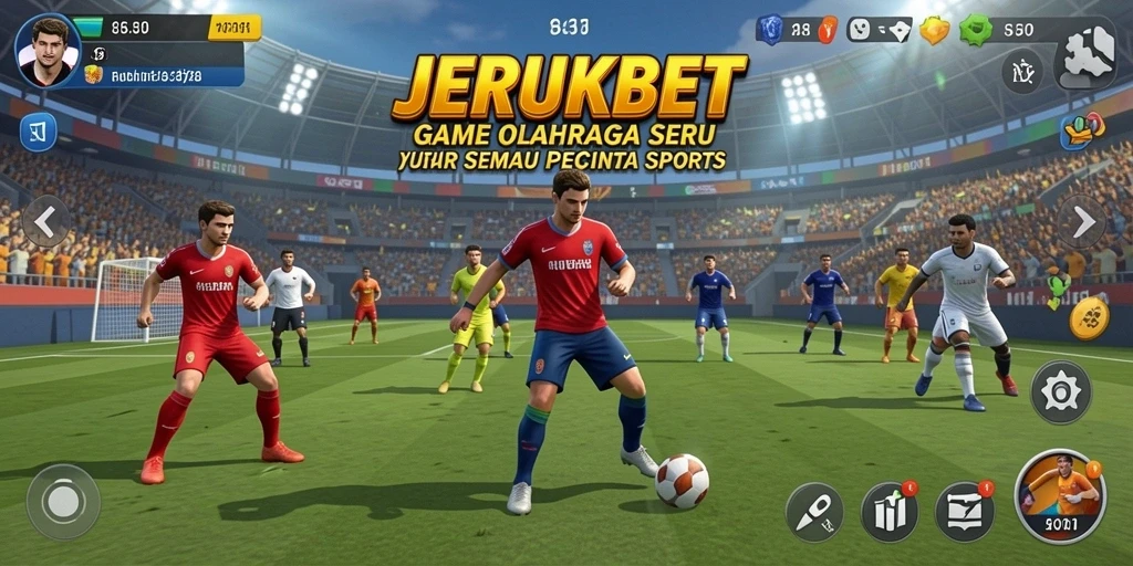 Tampilan gameplay seru dalam JERUKBET yang memukau.