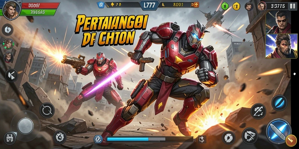 Tampilan menakjubkan dari gameplay action di L777.