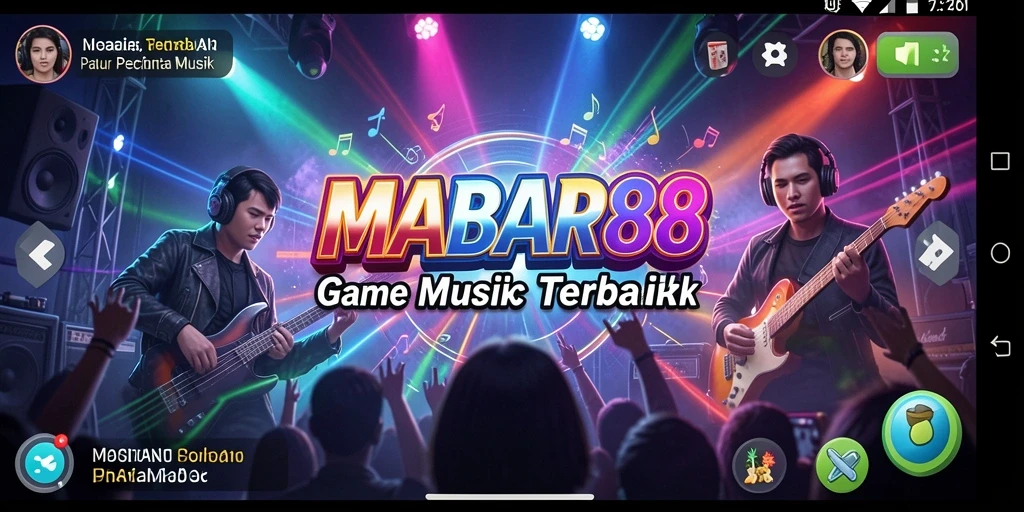 Tampilan gameplay menarik MABAR88 dengan berbagai alat musik.