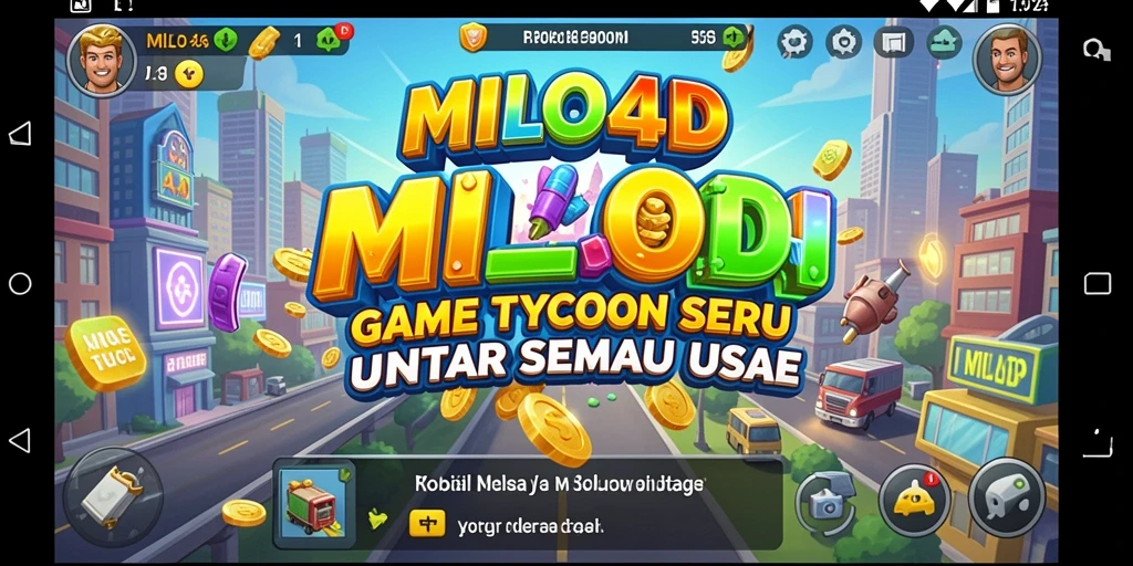 Tangkapan layar gameplay <strong>MILO4D</strong> menampilkan strategi bisnis yang dinamis.