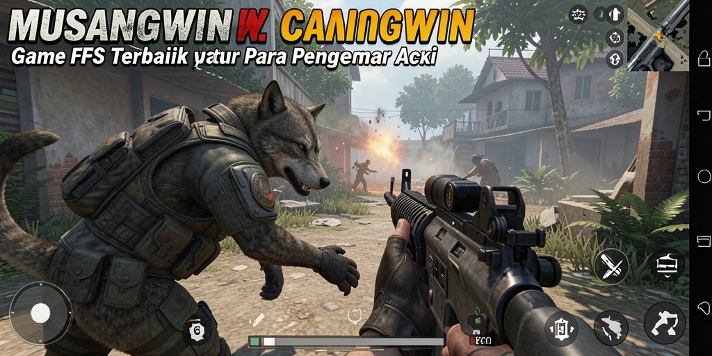 Tangkapan layar gameplay menegangkan di MUSANGWIN.