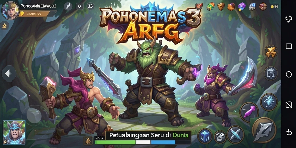 Gameplay seru dan dinamis di POHONEMAS33.