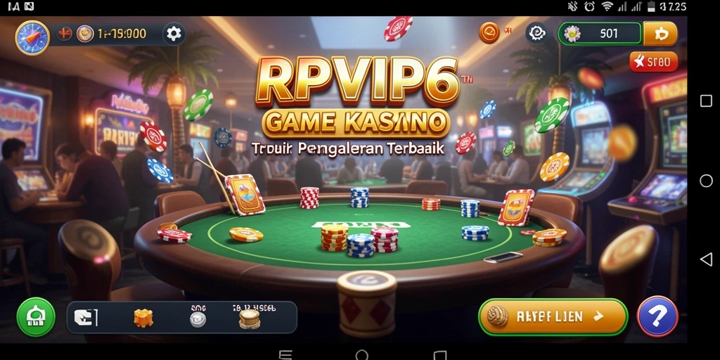 Tampilan Gameplay Seru di RPVIP6 dengan Berbagai Permainan Kasino.