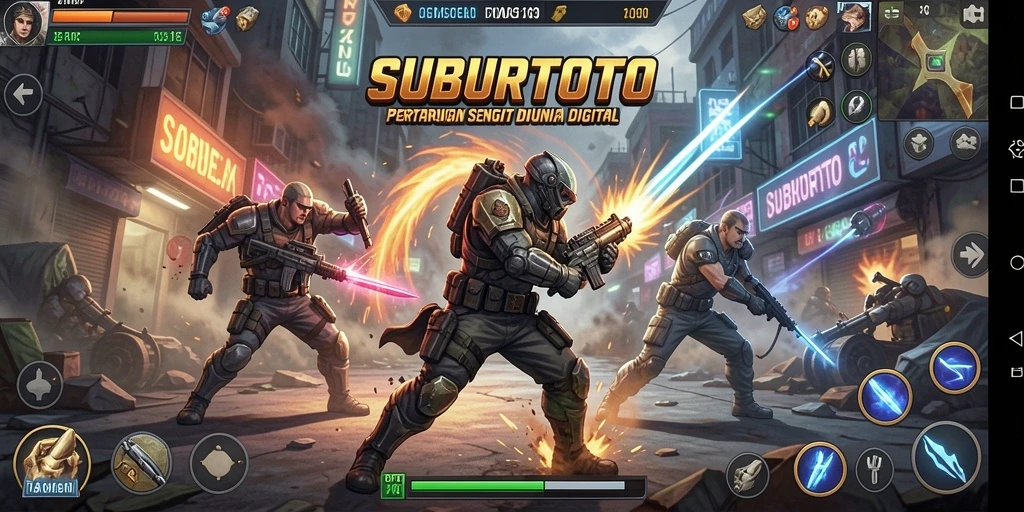 Gambaran gameplay SUBURTOTO dengan pertarungan seru yang memikat.