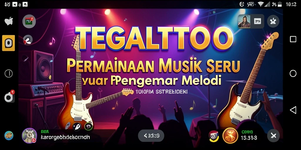 Screenshot permainan TEGALTOTO menampilkan pemain yang beraksi melodi.