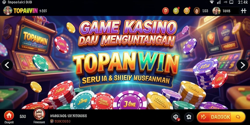 Menampilkan gameplay kasino yang seru di TOPANWIN.